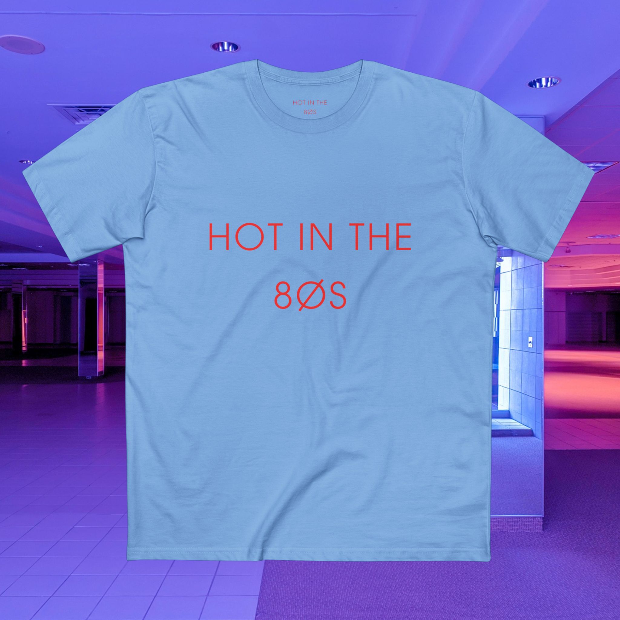 HOT IN THE 80S ORIGINAL TEE - BLUE